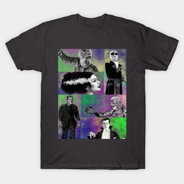 Monster Collage T-Shirt by AMKdesigns